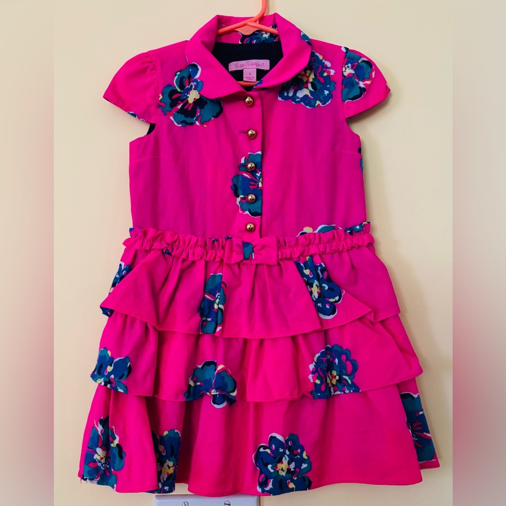 Pink Floral Lily Pulitezer Dress - Size 3T